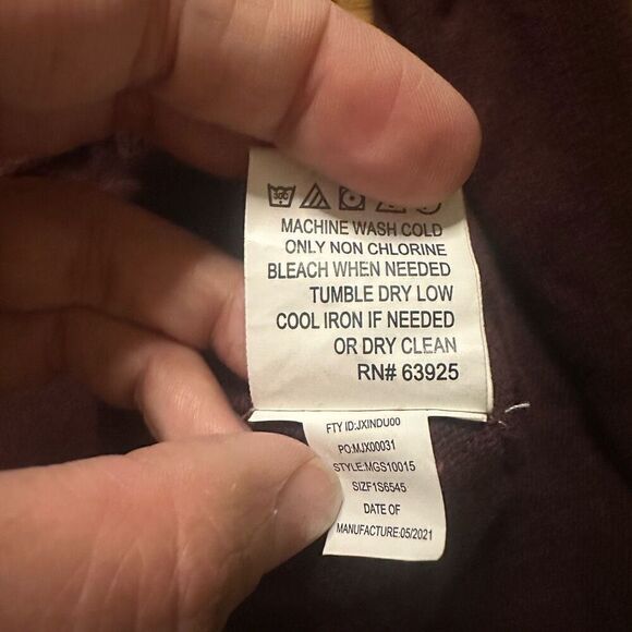 Hawker & Rye cashmere cotton blend sweater maroon medium - Picture 4 of 6